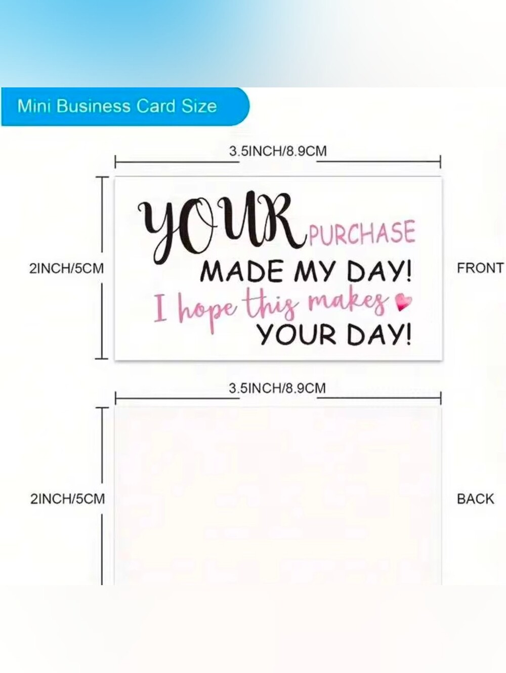 25 Pink And Black " Tour Purchase Made My Day! I Hope This Makes Your Day Cards - Picture 3 of 4